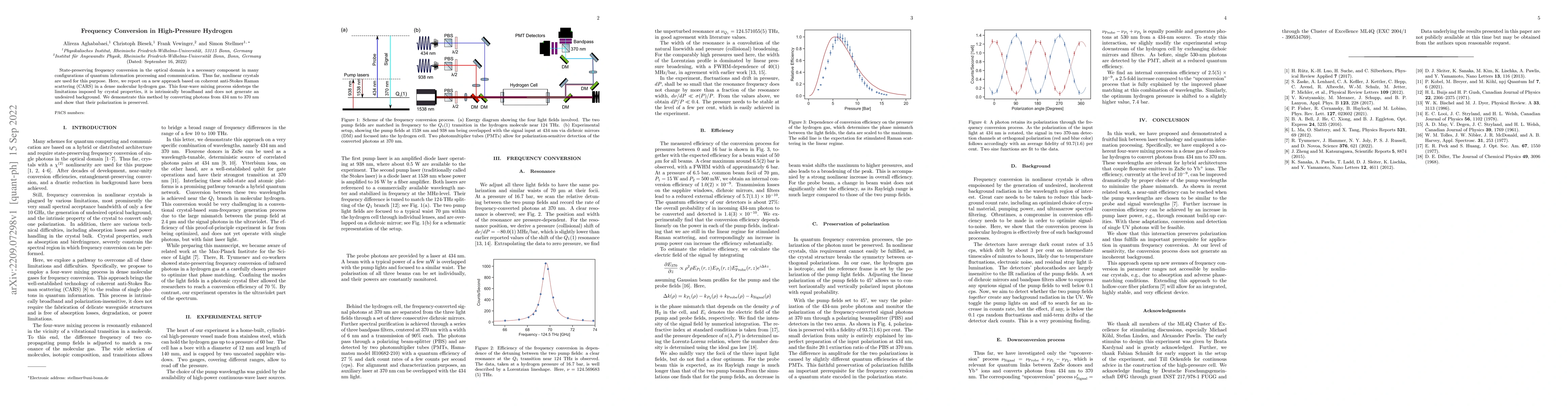 Thumbnail for Frequency Conversion in High-Pressure Hydrogen
