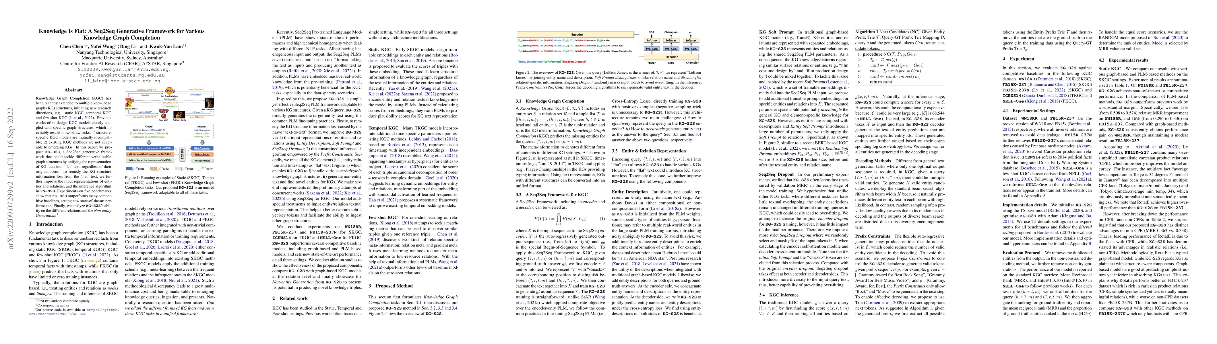 Thumbnail for Knowledge Is Flat: A Seq2Seq Generative Framework for Various Knowledge
  Graph Completion