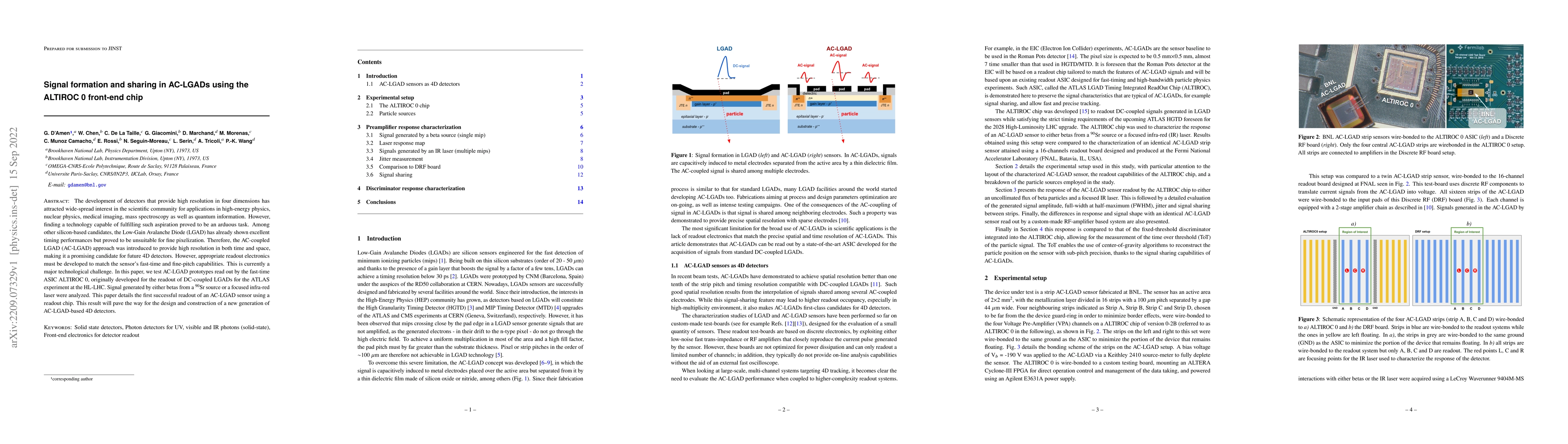Thumbnail for Signal formation and sharing in AC-LGADs using the ALTIROC 0 front-end
  chip
