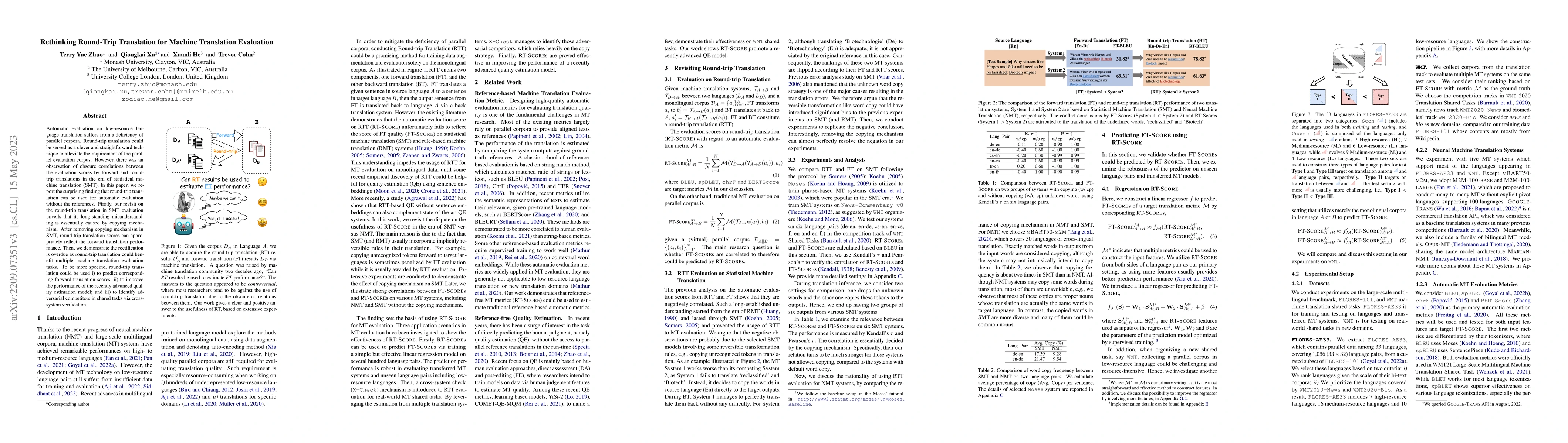 Thumbnail for Rethinking Round-Trip Translation for Machine Translation Evaluation