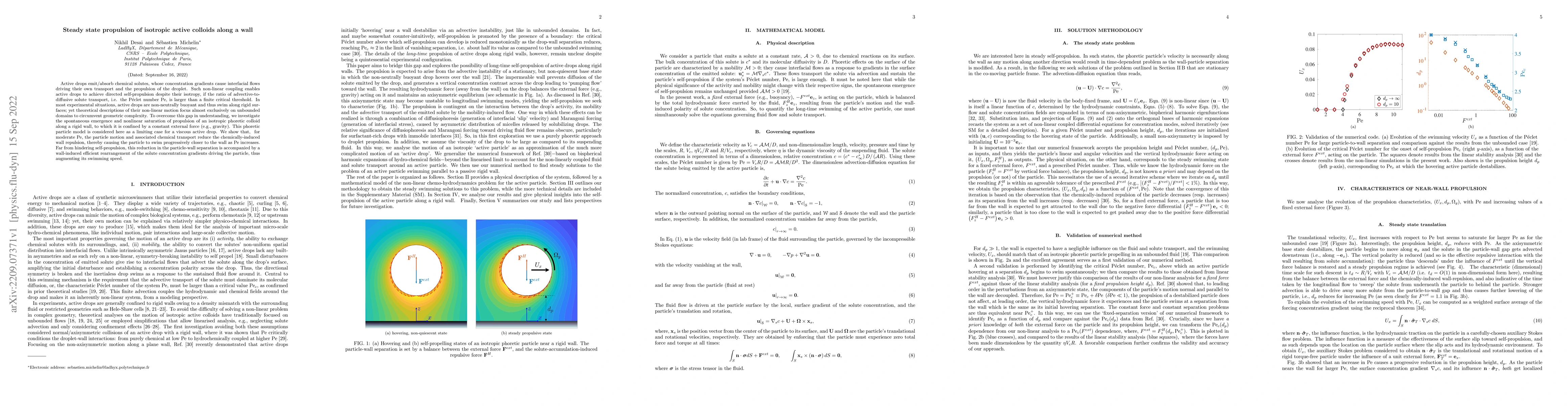 Thumbnail for Steady state propulsion of isotropic active colloids along a wall
