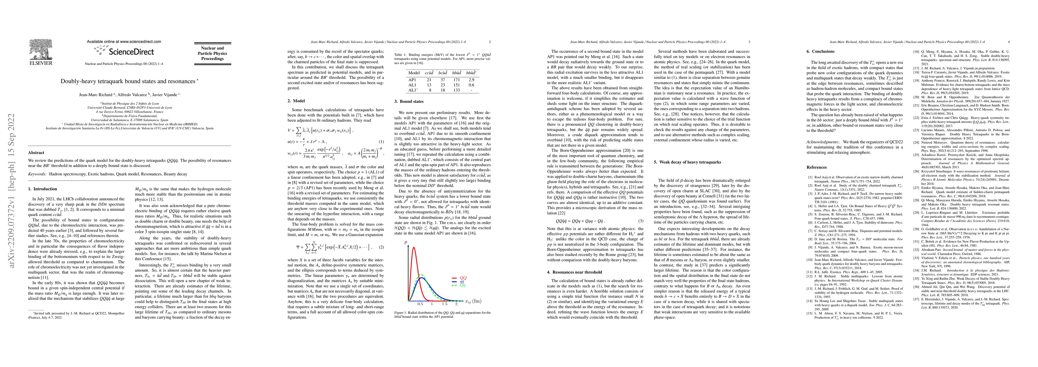 Thumbnail for Doubly-heavy tetraquark bound states and resonances