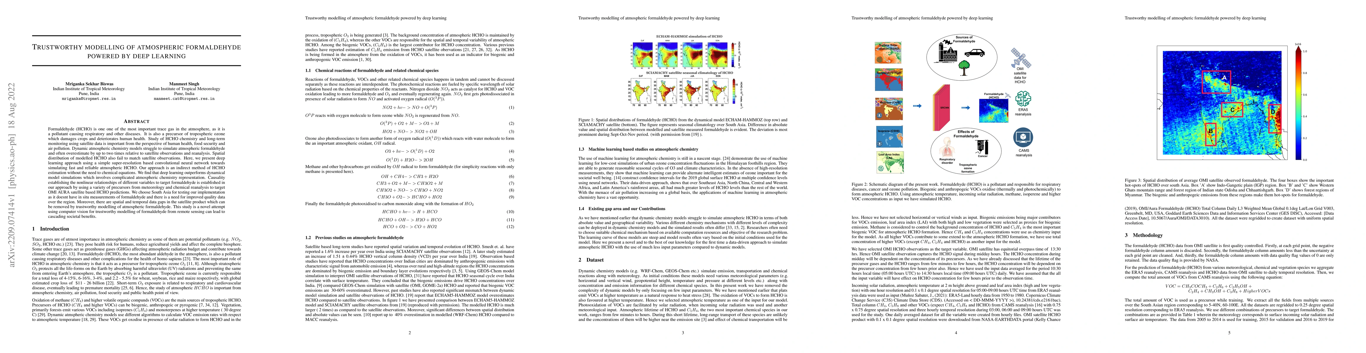 Thumbnail for Trustworthy modelling of atmospheric formaldehyde powered by deep
  learning