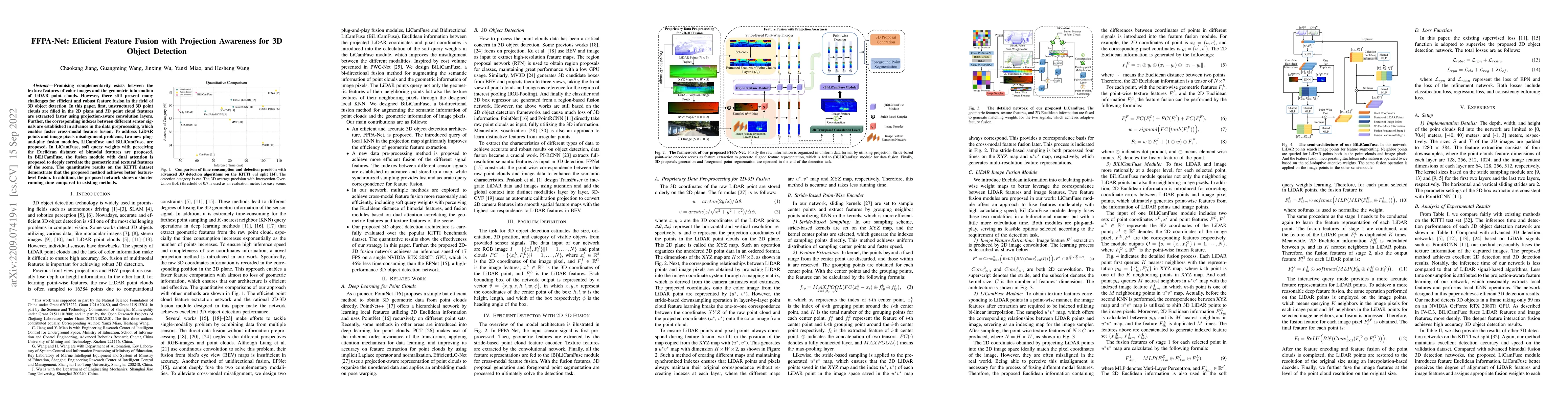 Thumbnail for FFPA-Net: Efficient Feature Fusion with Projection Awareness for 3D
  Object Detection