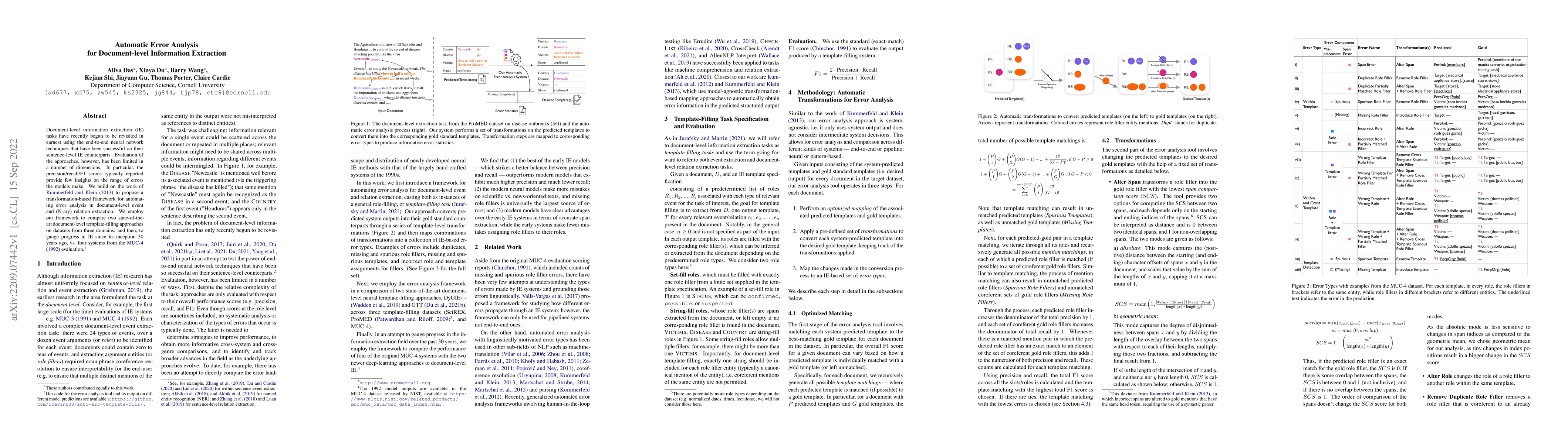 Thumbnail for Automatic Error Analysis for Document-level Information Extraction
