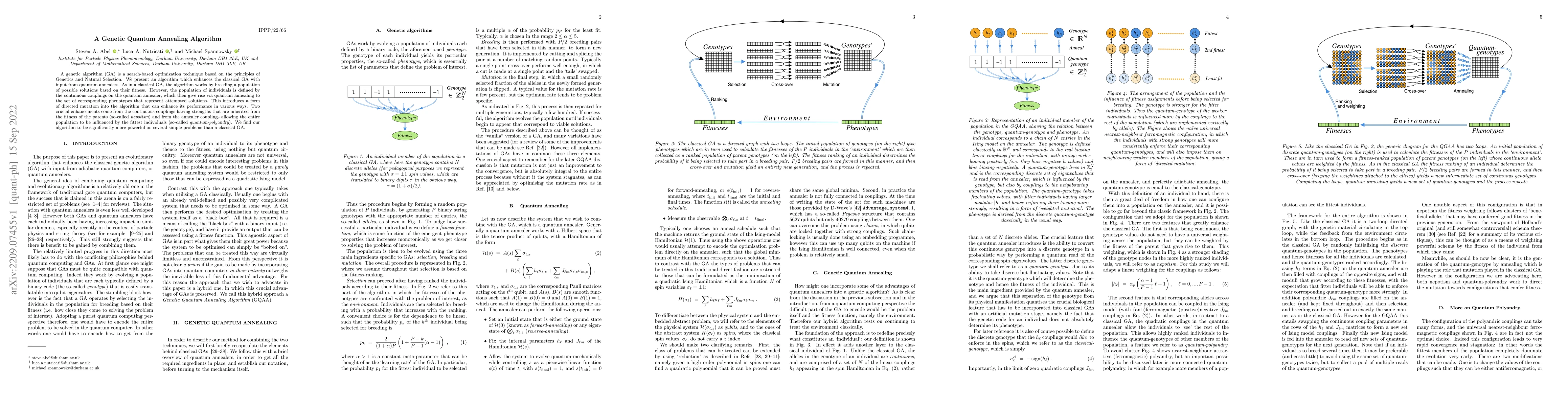 Thumbnail for A Genetic Quantum Annealing Algorithm