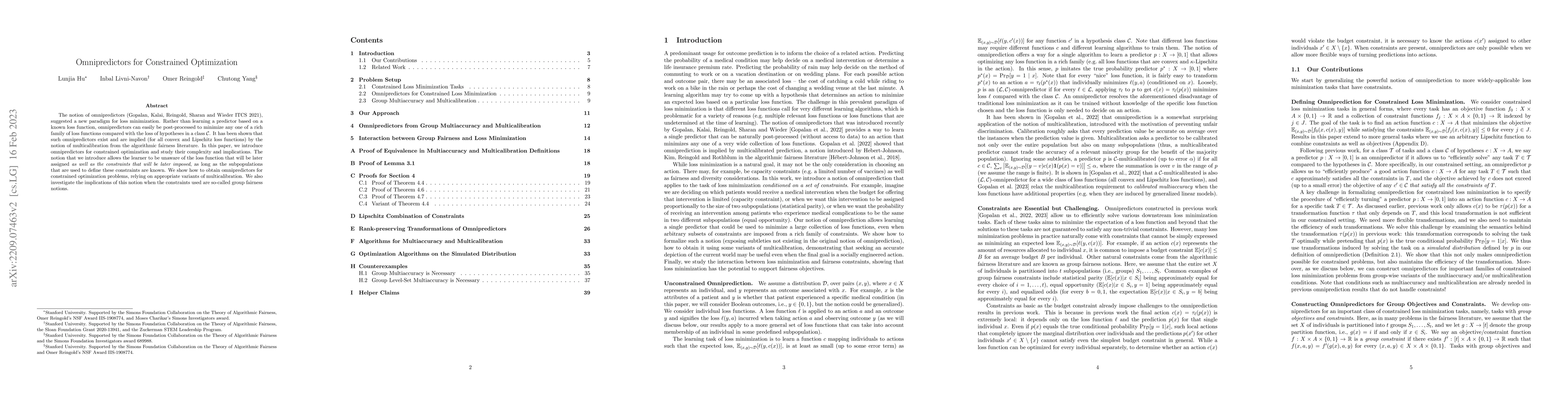 Thumbnail for Omnipredictors for Constrained Optimization