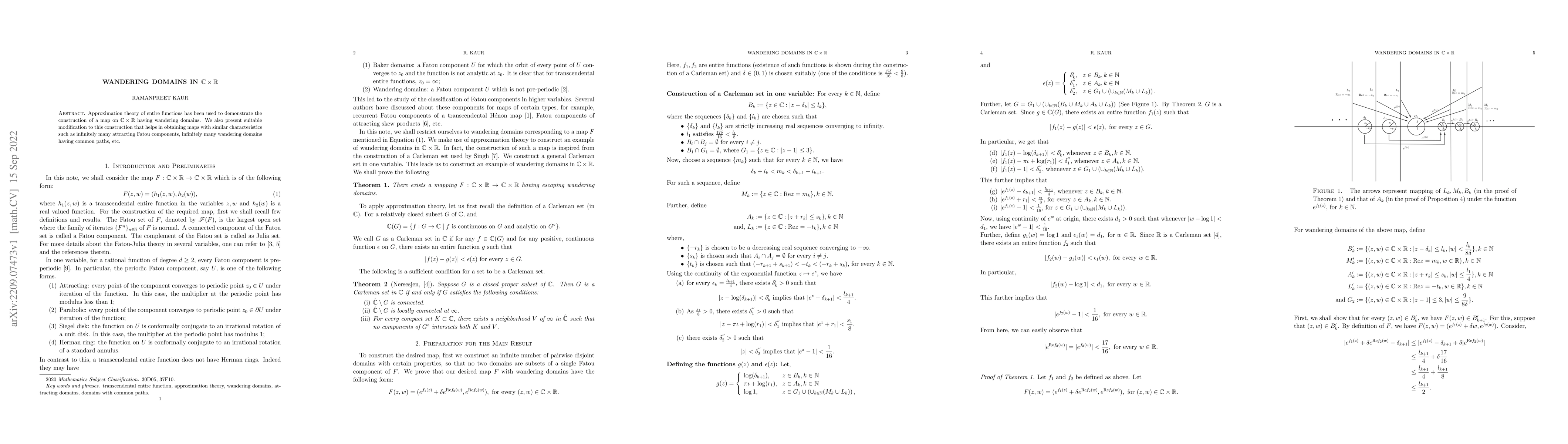 Thumbnail for Wandering Domains in $\mathbb{C}\times \mathbb{R}$