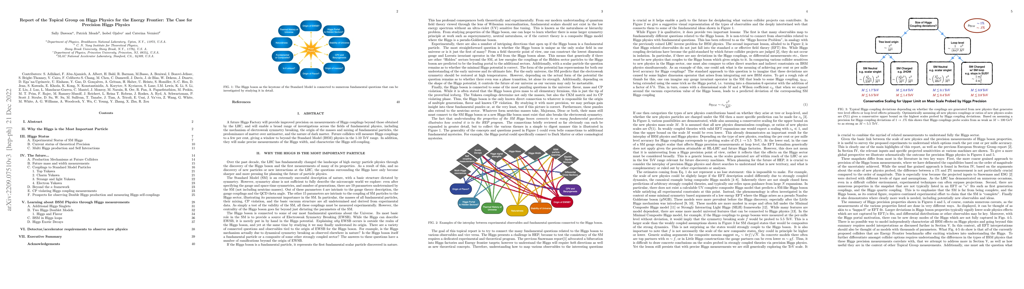 Thumbnail for Report of the Topical Group on Higgs Physics for Snowmass 2021: The Case
  for Precision Higgs Physics
