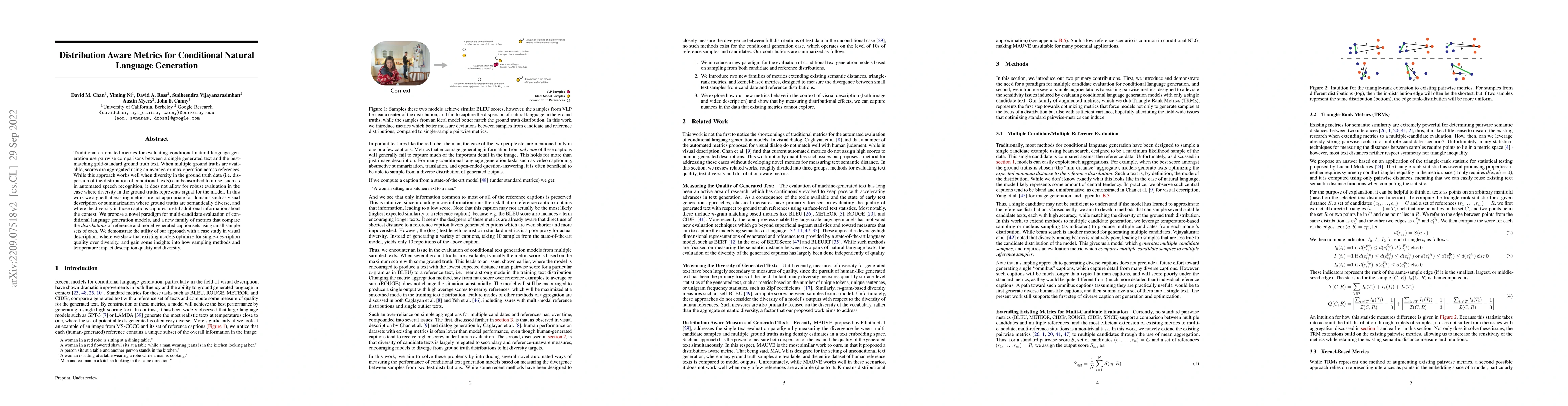 Thumbnail for Distribution Aware Metrics for Conditional Natural Language Generation