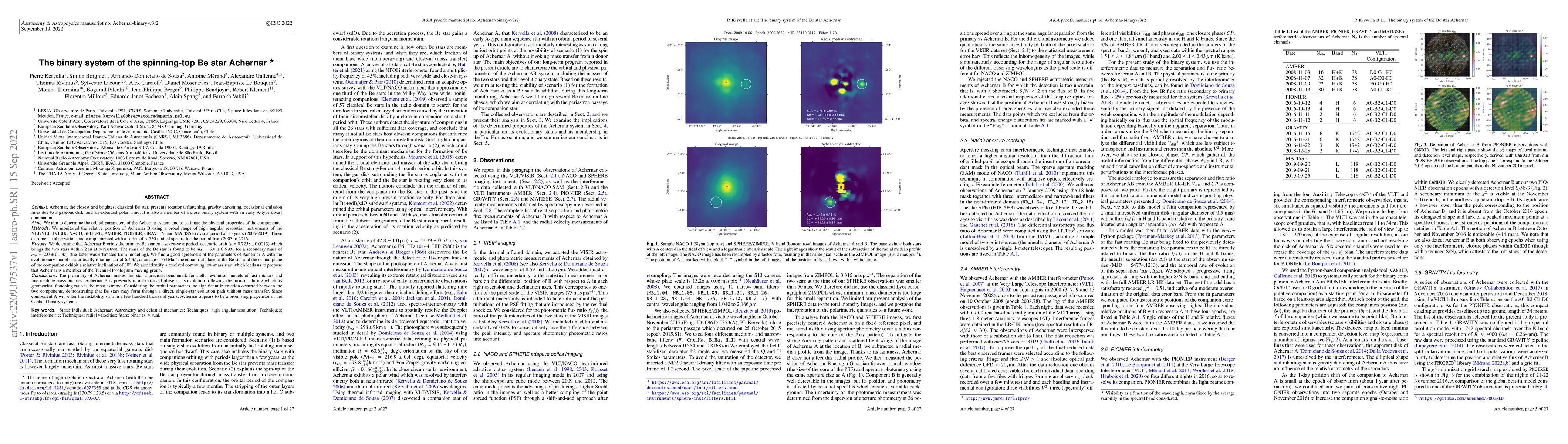 Thumbnail for The binary system of the spinning-top Be star Achernar