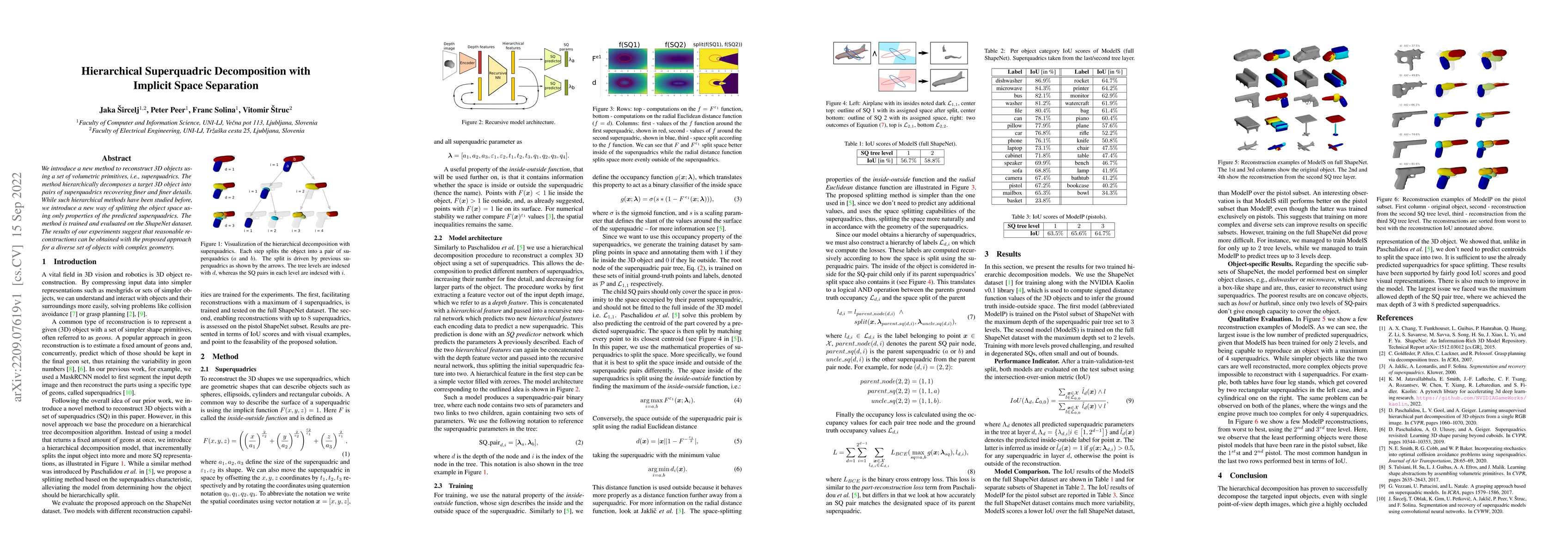 Thumbnail for Hierarchical Superquadric Decomposition with Implicit Space Separation
