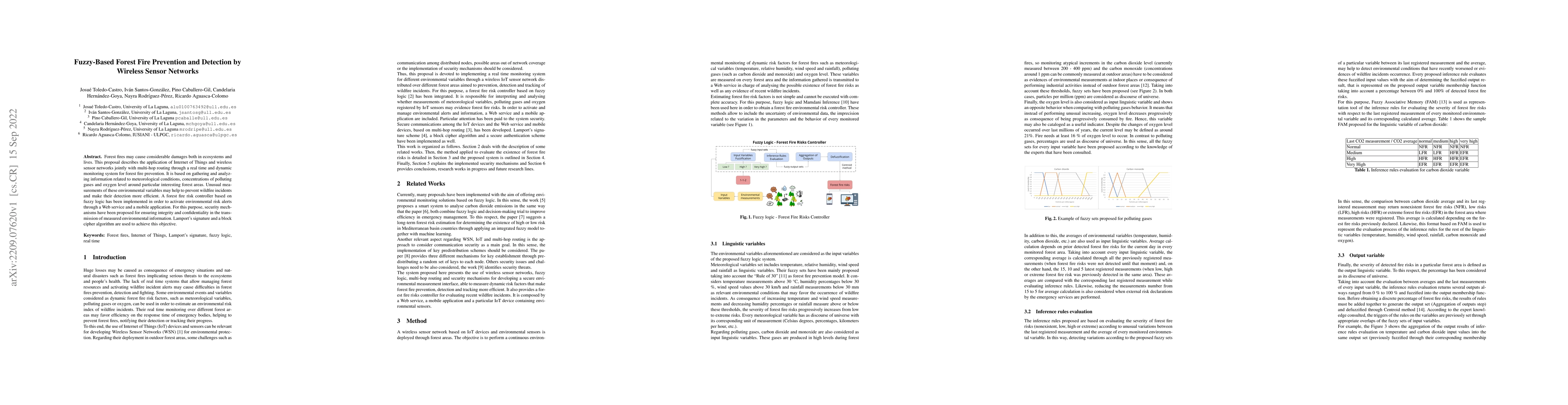 Thumbnail for Fuzzy-based forest fire prevention and detection by wireless sensor
  networks