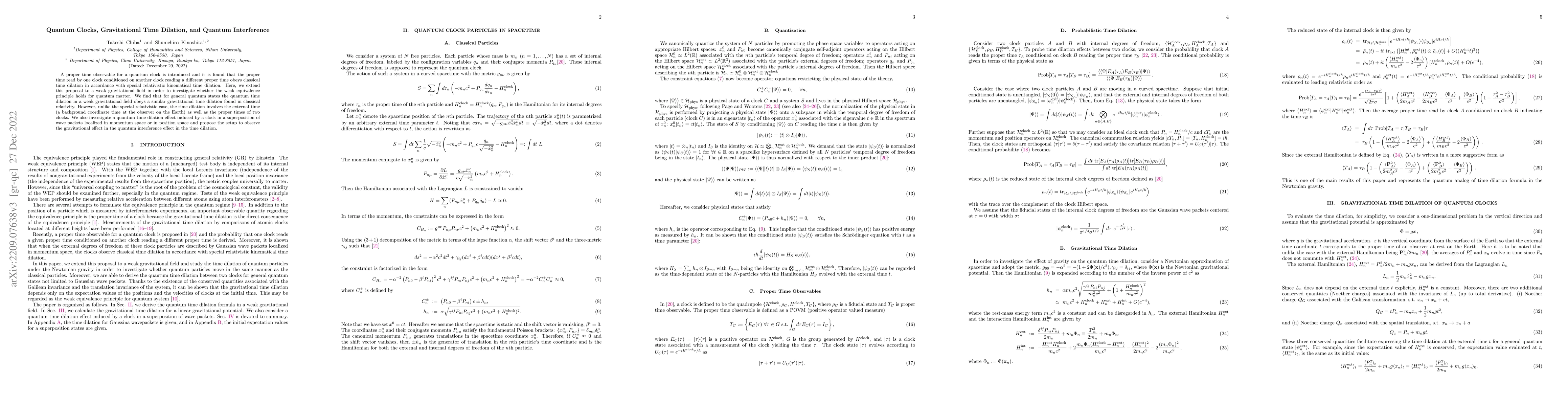 Thumbnail for Quantum Clocks, Gravitational Time Dilation, and Quantum Interference