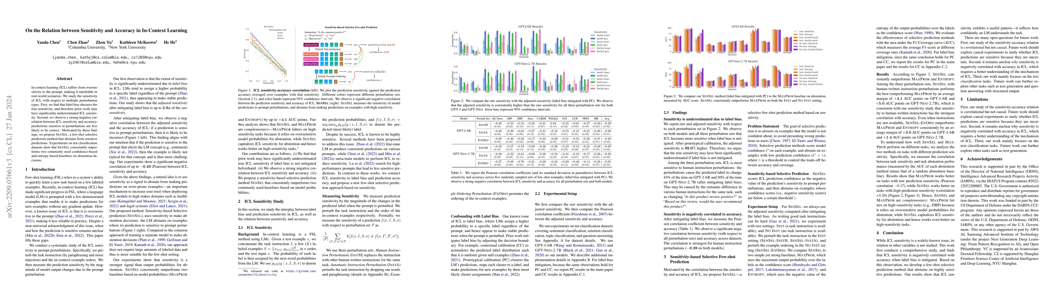 Thumbnail for On the Relation between Sensitivity and Accuracy in In-context Learning