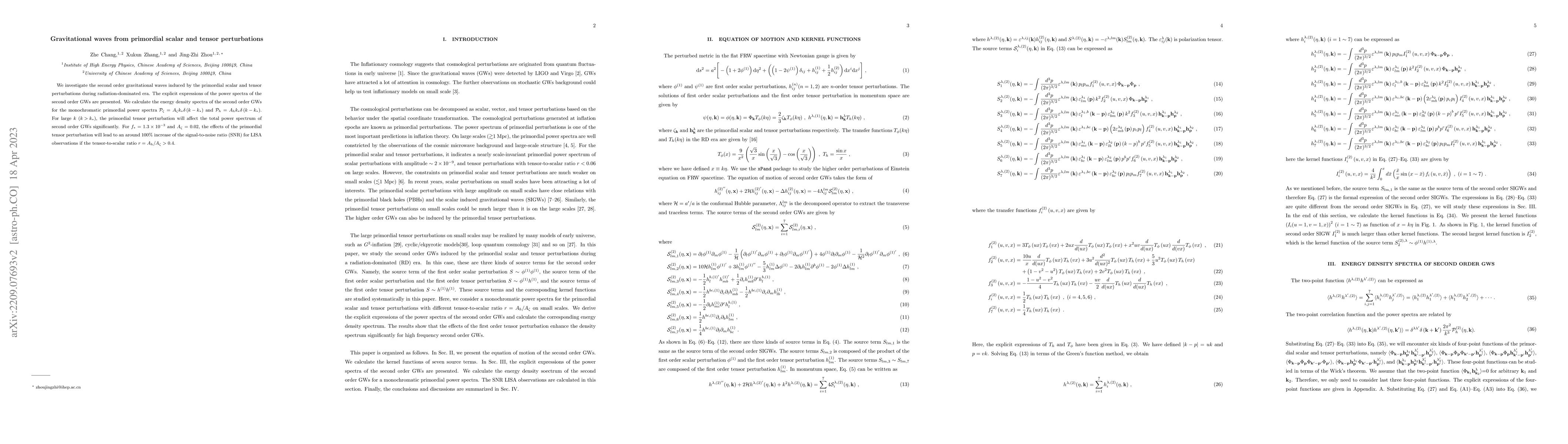 Thumbnail for Gravitational waves from primordial scalar and tensor perturbations