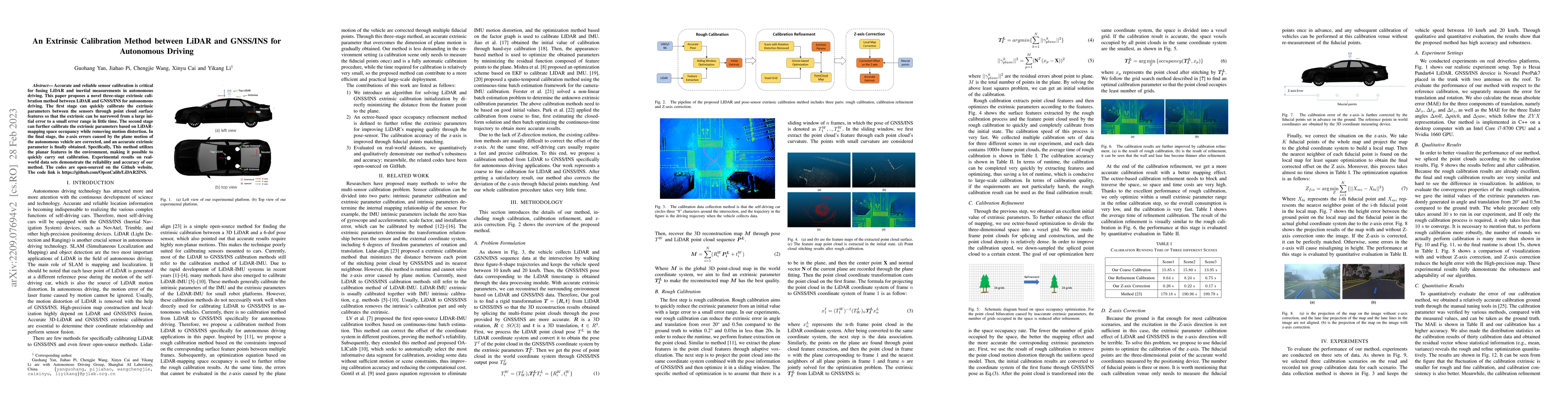 Thumbnail for An Extrinsic Calibration Method between LiDAR and GNSS/INS for
  Autonomous Driving