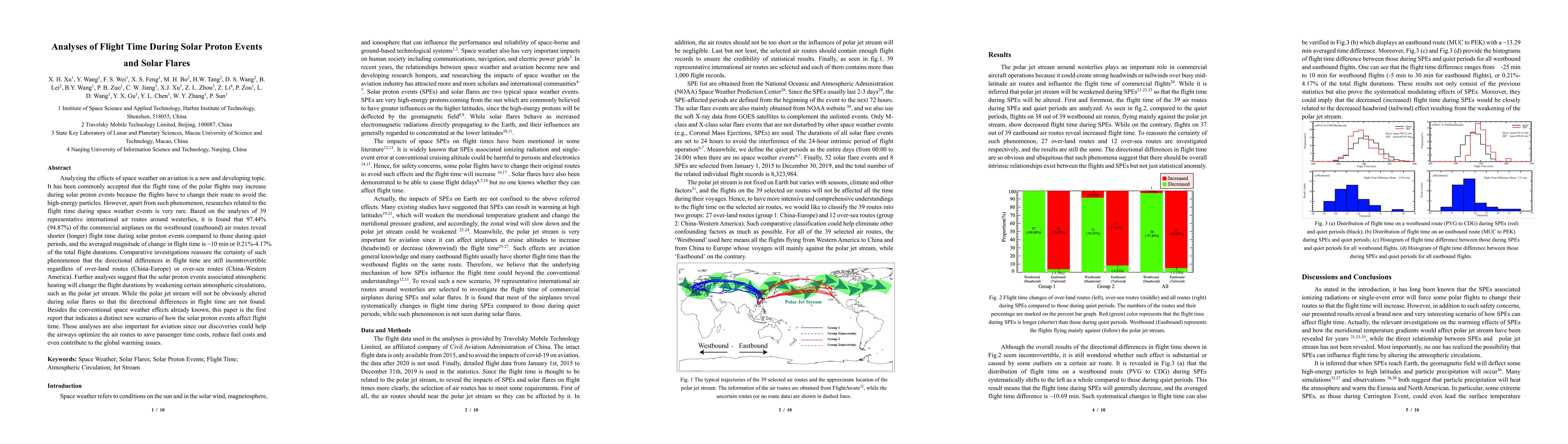 Thumbnail for Analyses of Flight Time During Solar Proton Events and Solar Flares