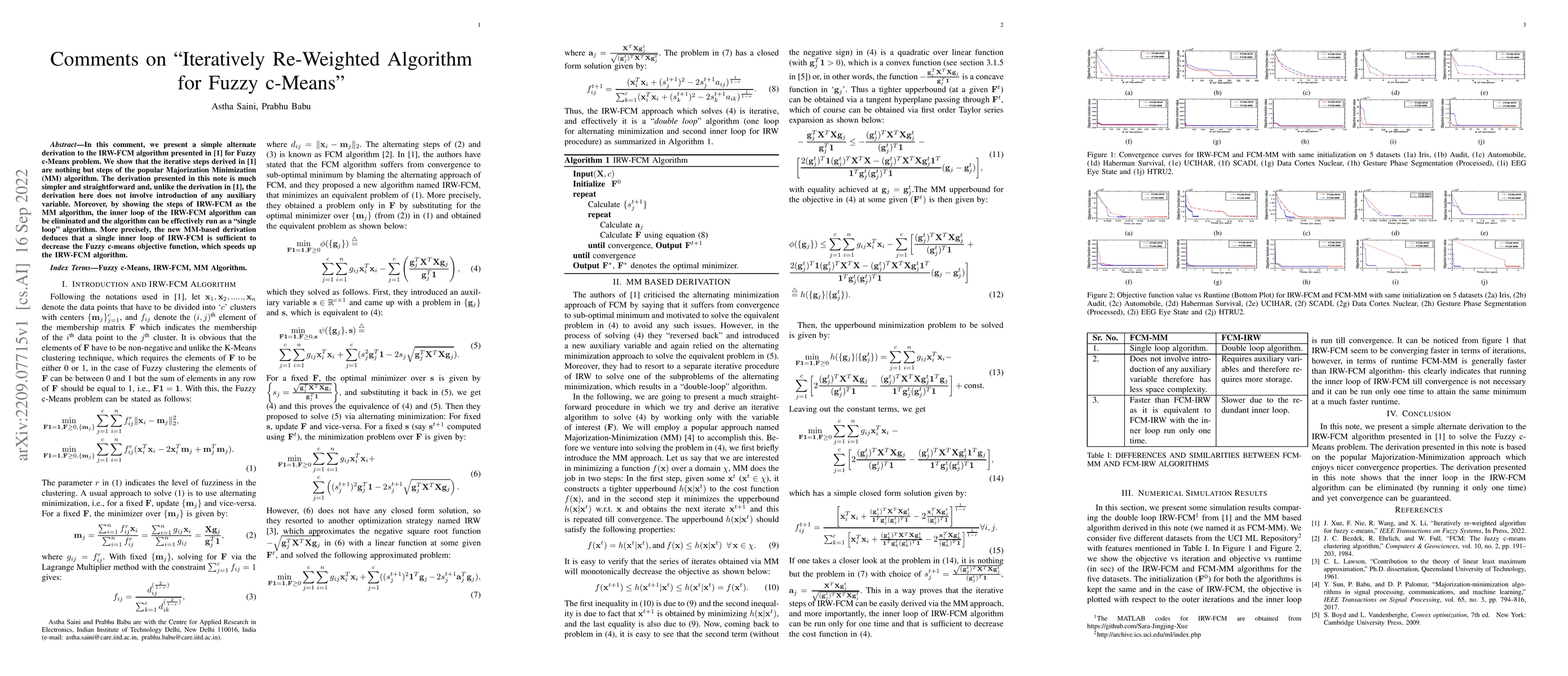 Thumbnail for Comments on "Iteratively Re-weighted Algorithm for Fuzzy c-Means"