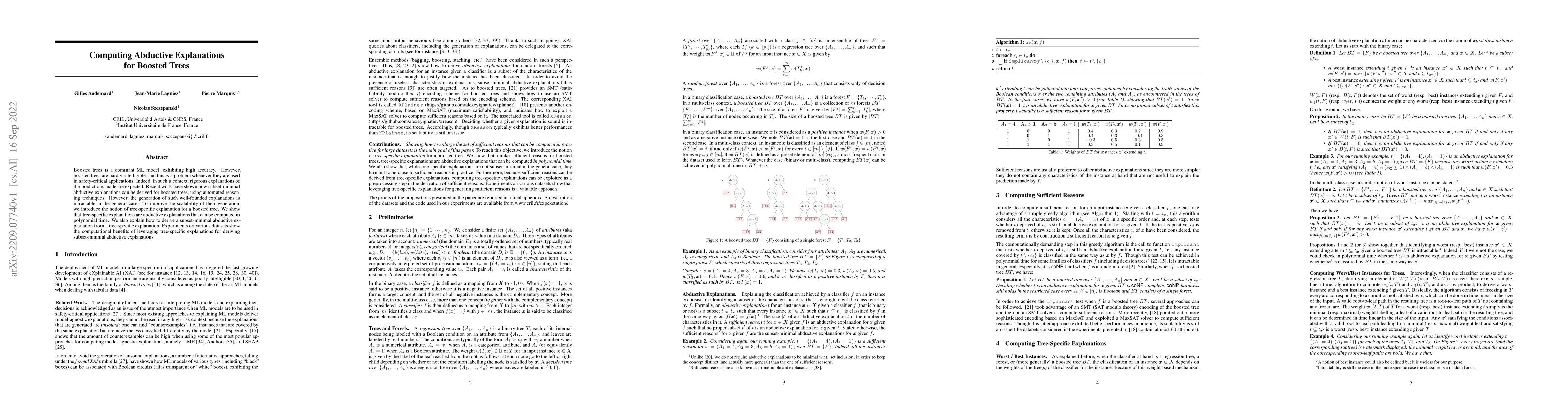 Thumbnail for Computing Abductive Explanations for Boosted Trees