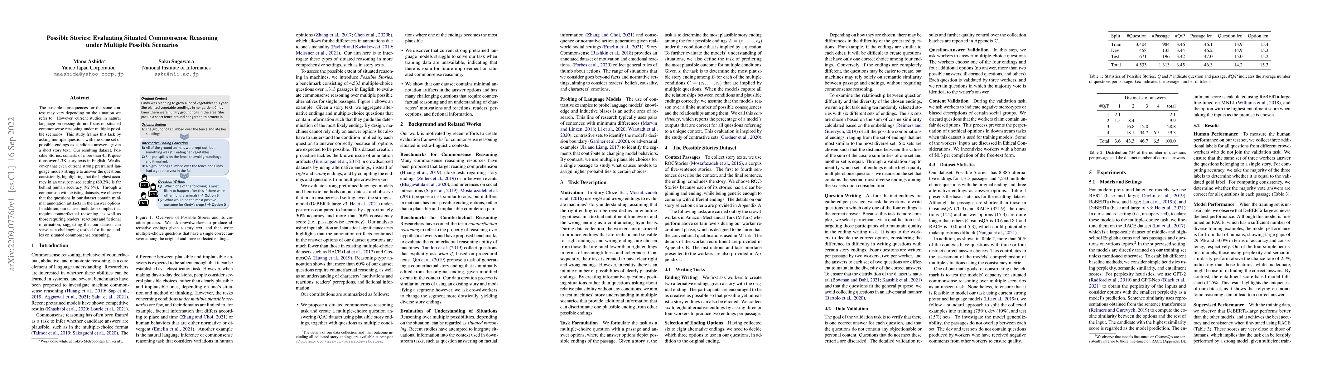 Thumbnail for Possible Stories: Evaluating Situated Commonsense Reasoning under
  Multiple Possible Scenarios