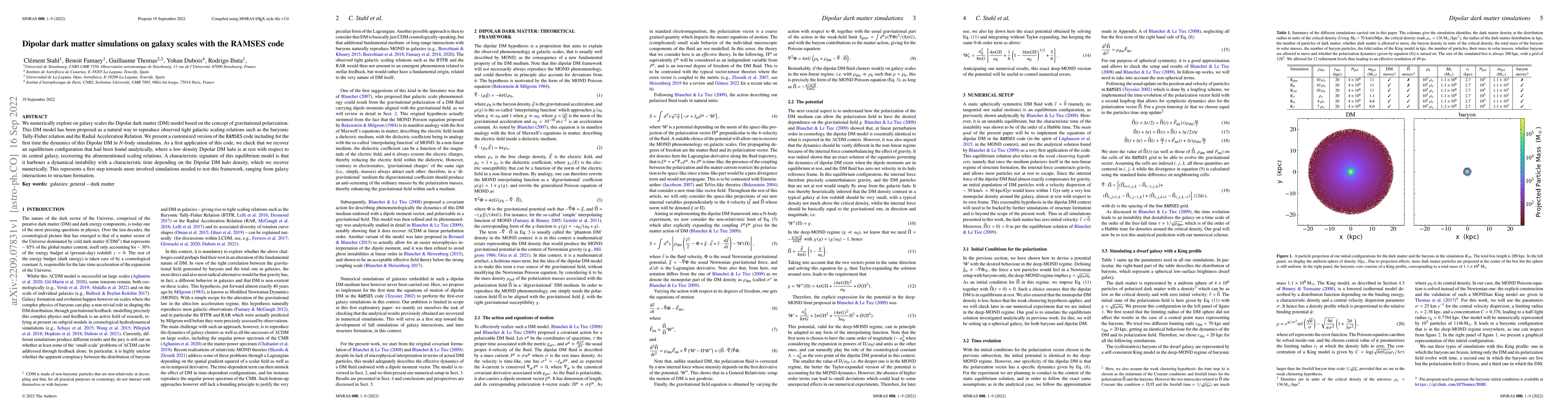 Thumbnail for Dipolar dark matter simulations on galaxy scales with the RAMSES code