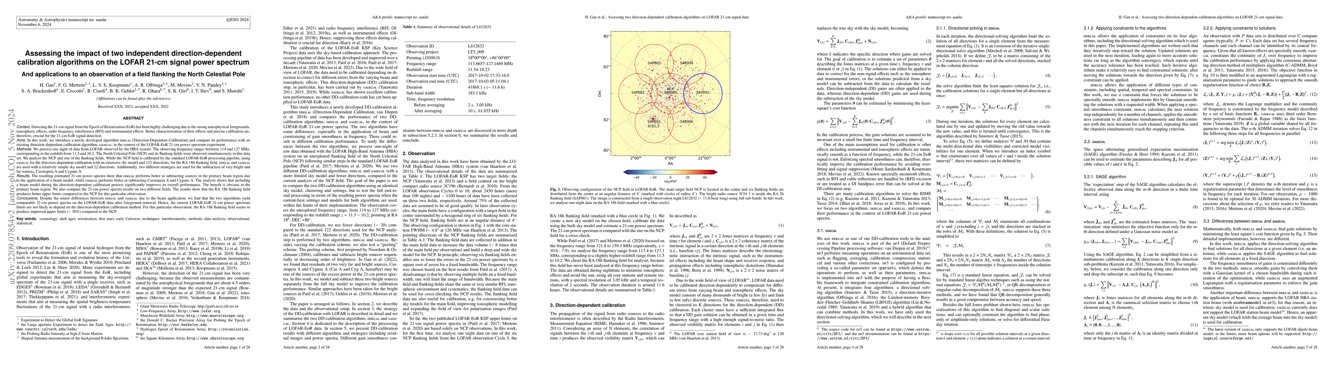 Thumbnail for Assessing the impact of two independent direction-dependent calibration
  algorithms on the LOFAR 21-cm signal power spectrum