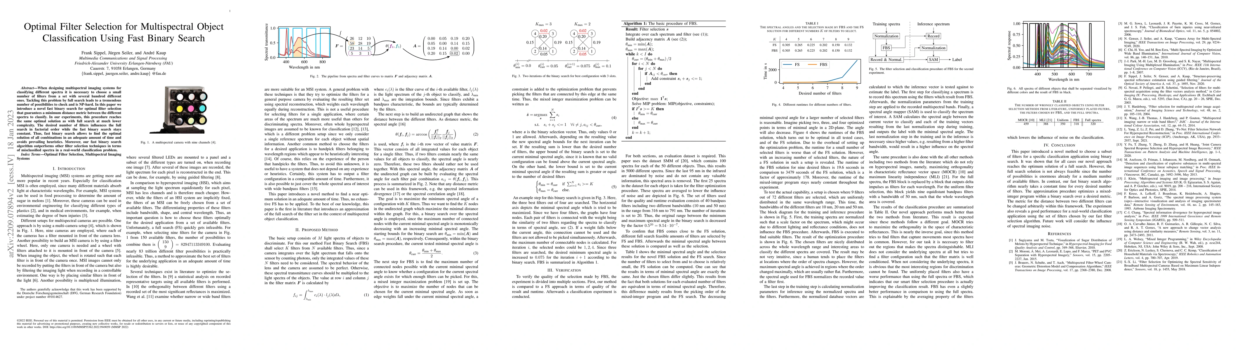 Thumbnail for Optimal Filter Selection for Multispectral Object Classification Using
  Fast Binary Search