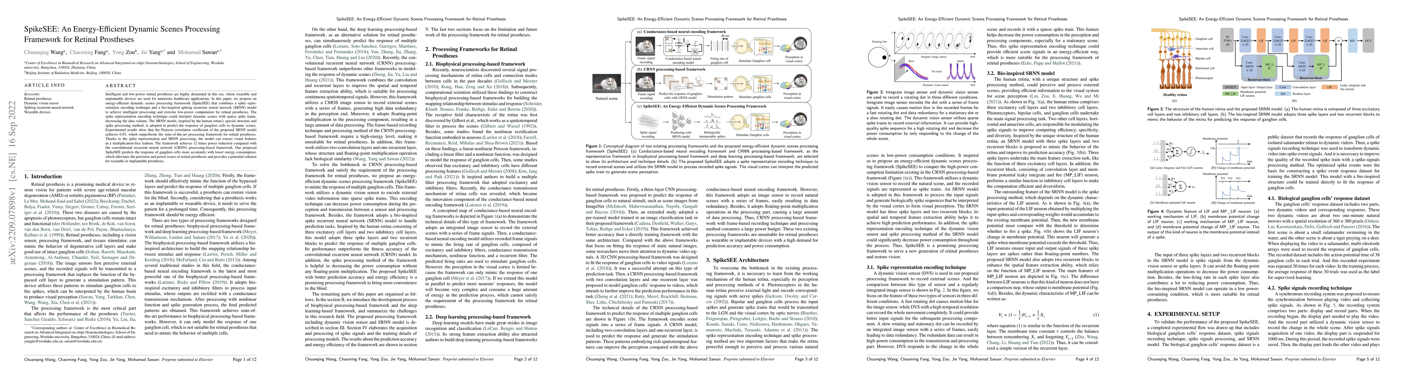 Thumbnail for SpikeSEE: An Energy-Efficient Dynamic Scenes Processing Framework for
  Retinal Prostheses
