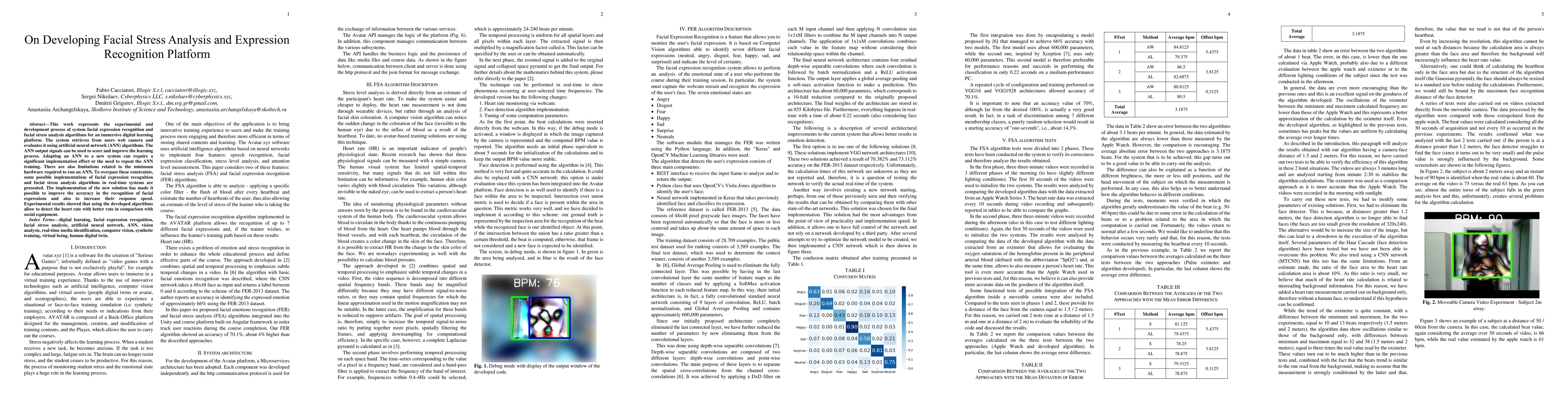 Thumbnail for On Developing Facial Stress Analysis and Expression Recognition Platform