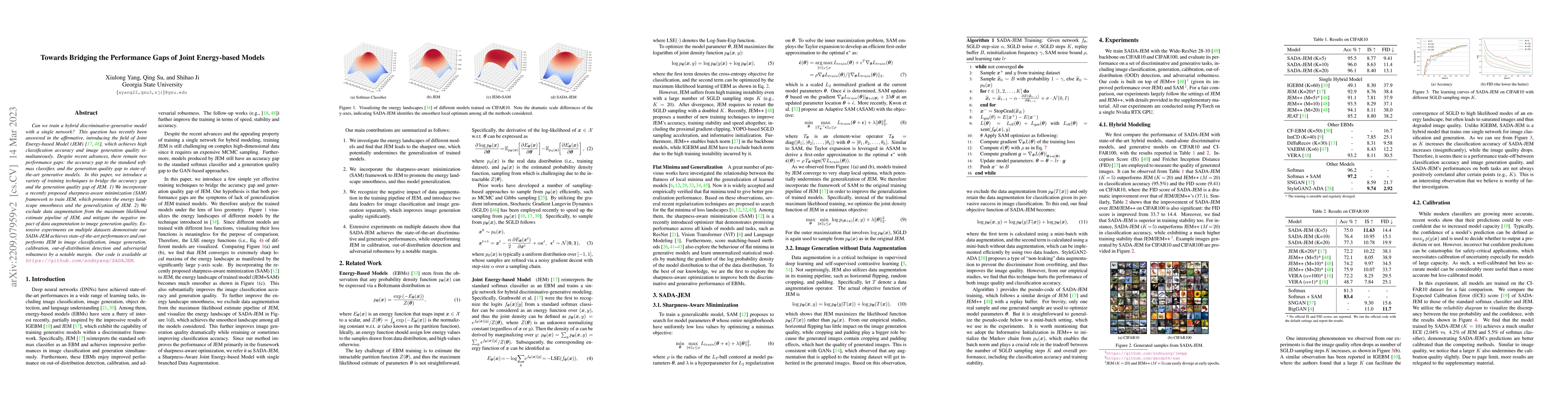Thumbnail for Towards Bridging the Performance Gaps of Joint Energy-based Models