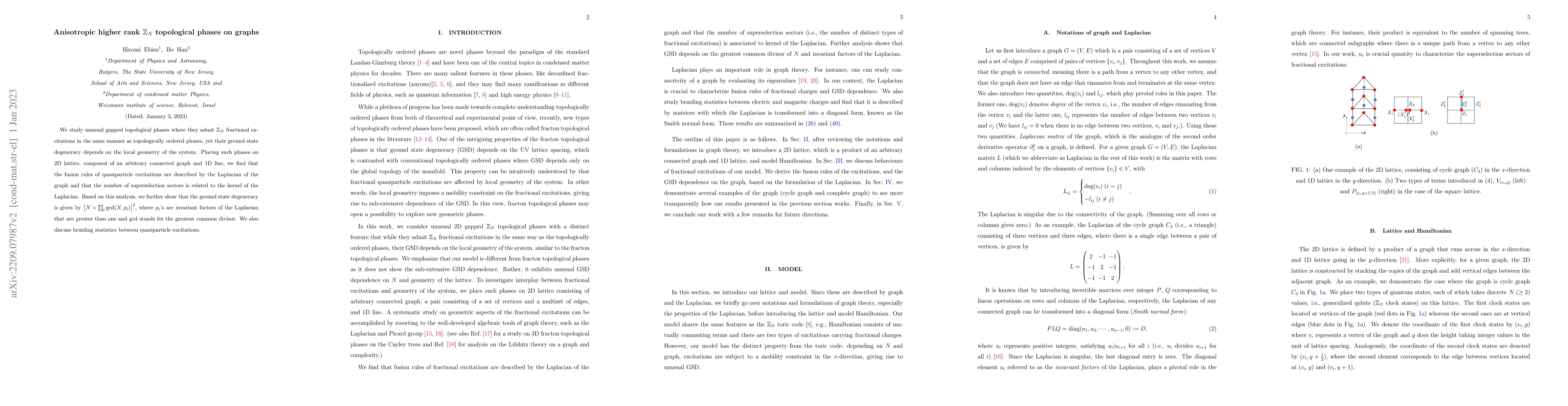 Thumbnail for Anisotropic higher rank $\mathbb{Z}_N$ topological phases on graphs