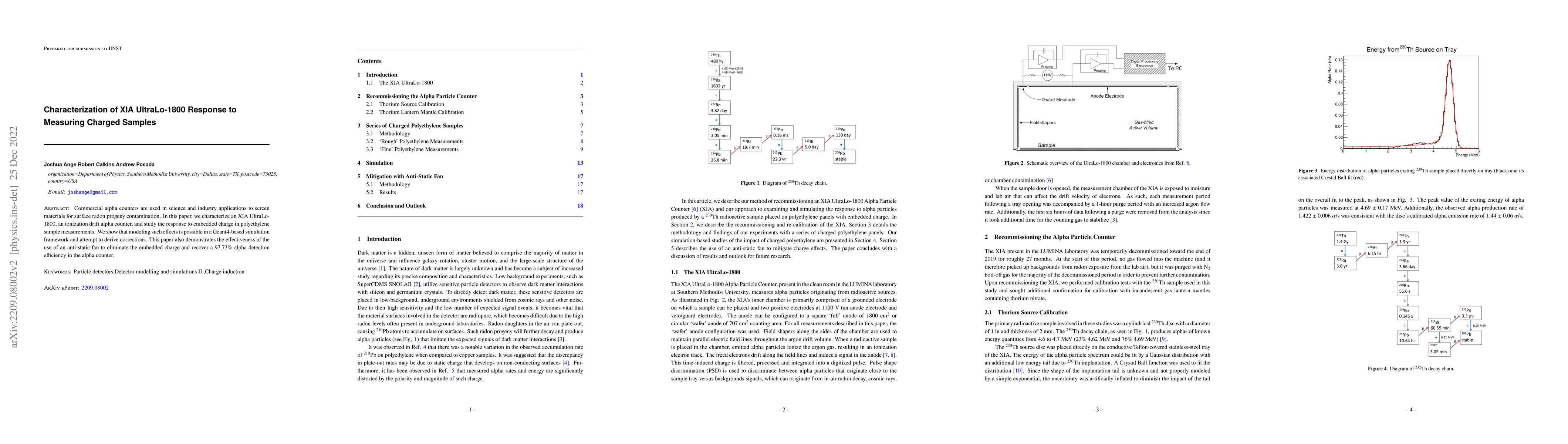 Thumbnail for Characterization of XIA UltraLo-1800 Response to Measuring Charged
  Samples