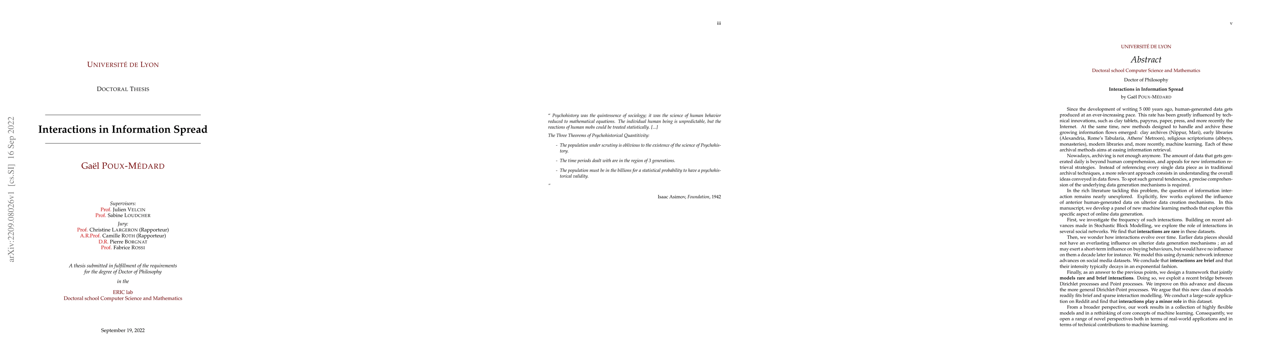 Thumbnail for Interactions in Information Spread