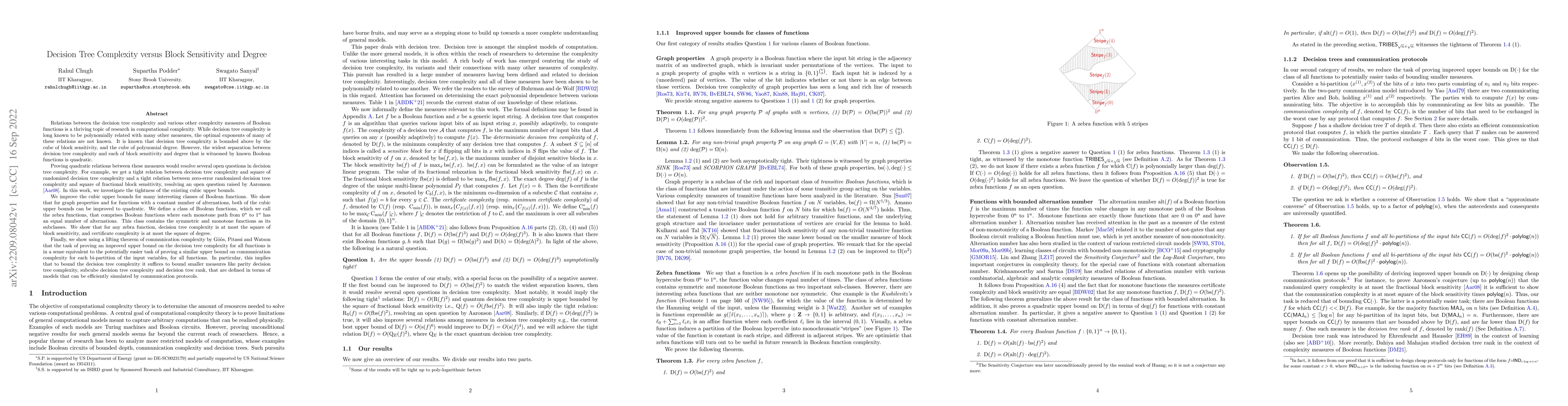 Thumbnail for Decision Tree Complexity versus Block Sensitivity and Degree