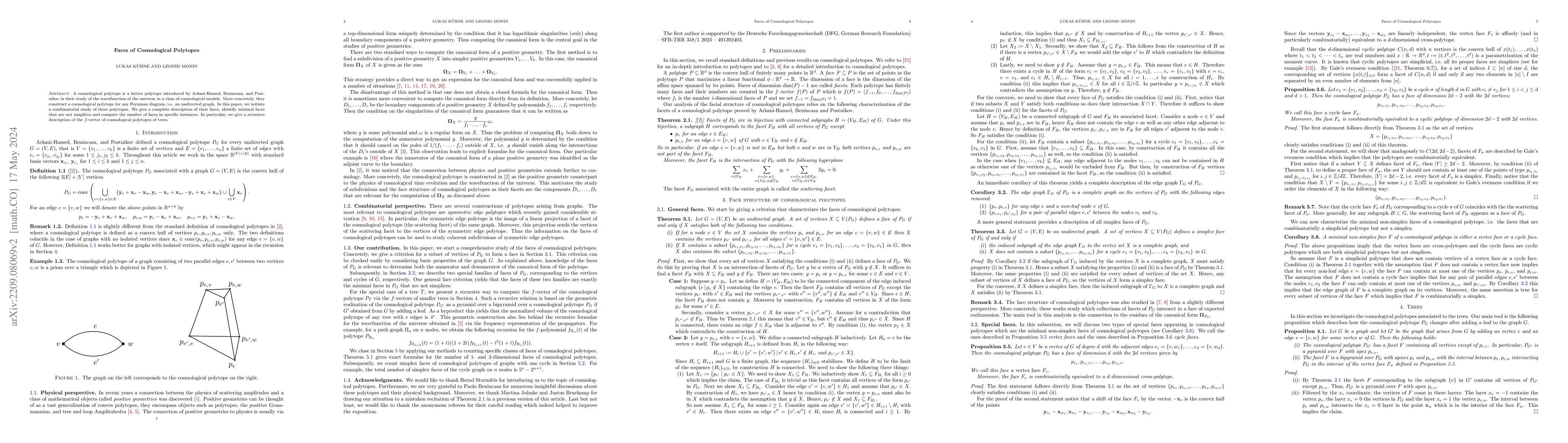 Thumbnail for Faces of Cosmological Polytopes