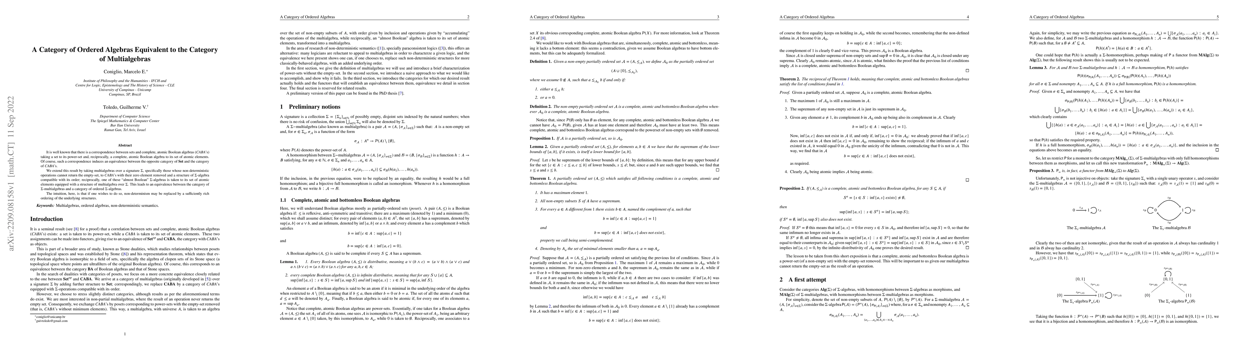 Thumbnail for A Category of Ordered Algebras Equivalent to the Category of
  Multialgebras