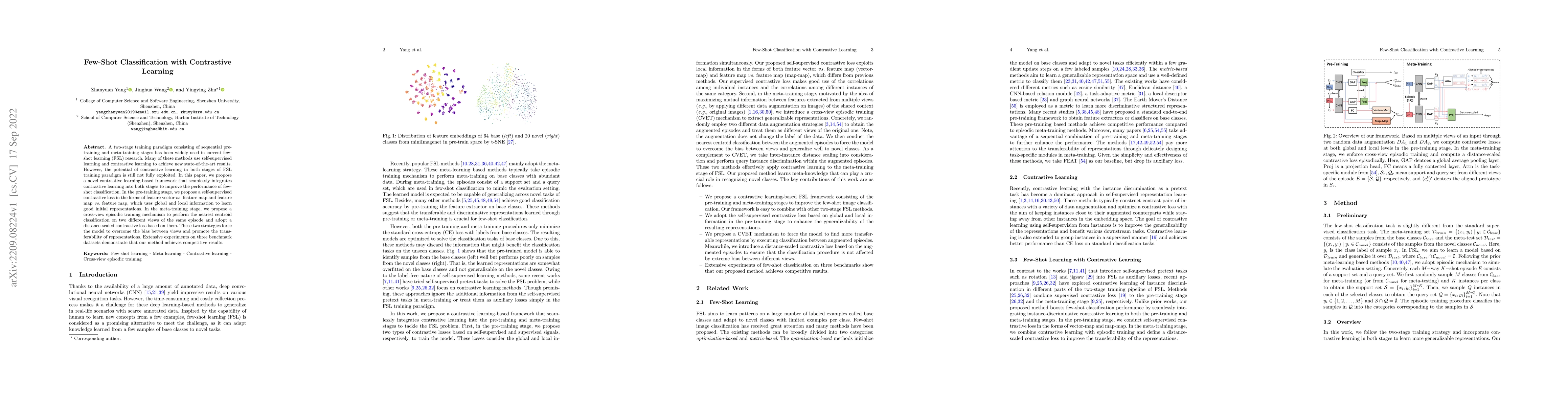 Thumbnail for Few-Shot Classification with Contrastive Learning