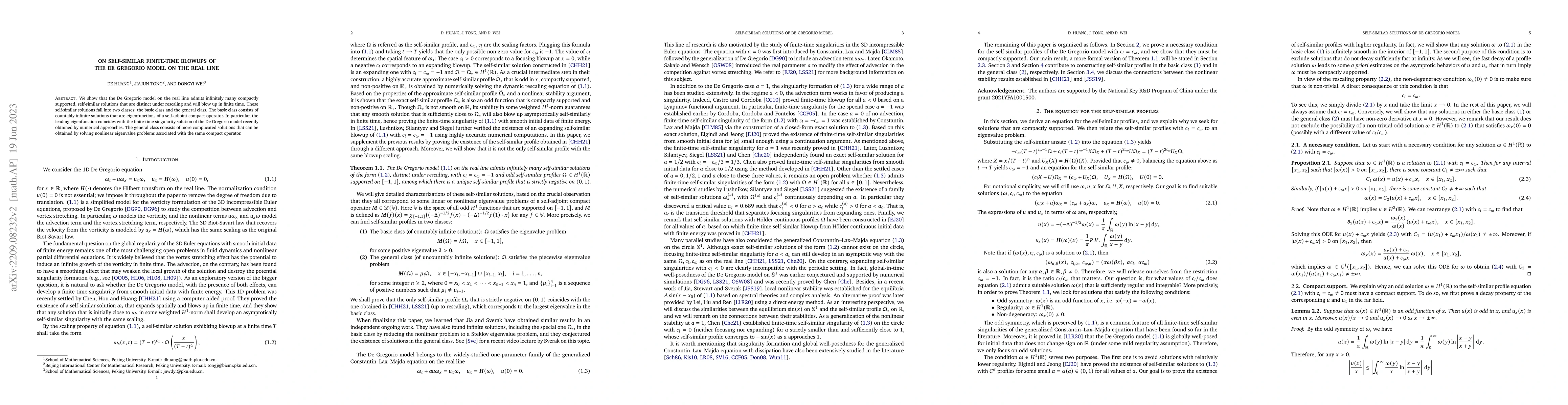 Thumbnail for On self-similar finite-time blowups of the De Gregorio model on the real
  line