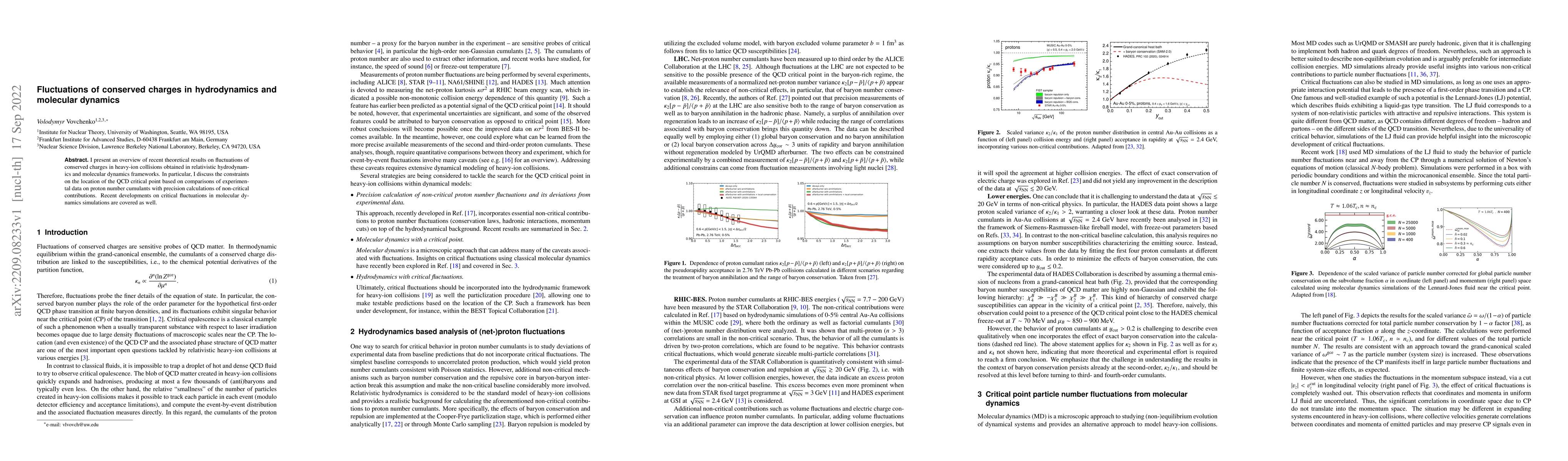 Thumbnail for Fluctuations of conserved charges in hydrodynamics and molecular
  dynamics