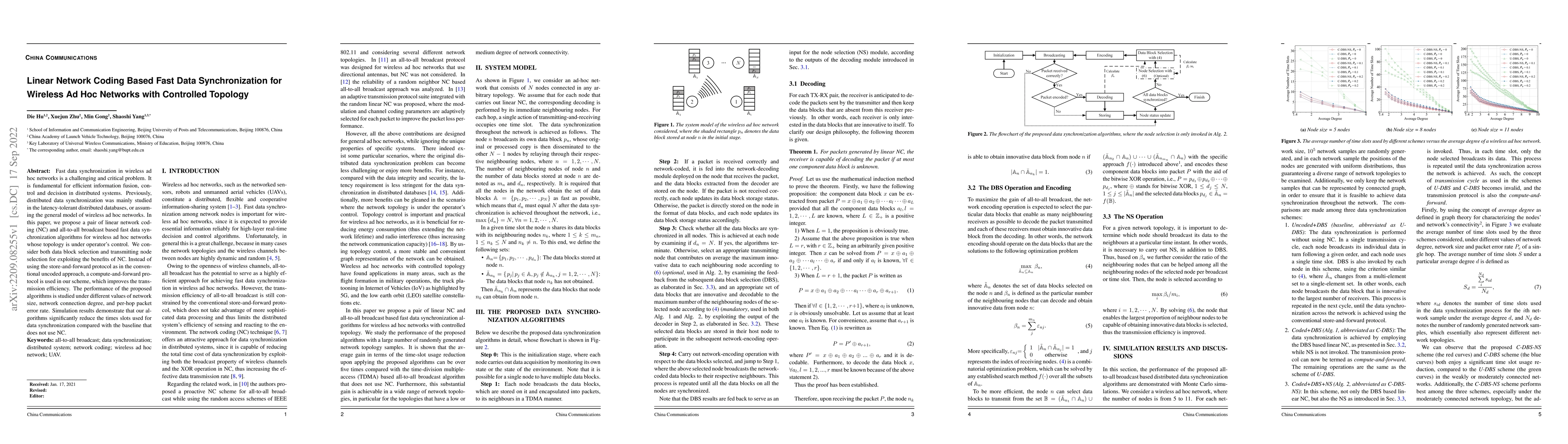 Thumbnail for Linear Network Coding Based Fast Data Synchronization for Wireless Ad
  Hoc Networks with Controlled Topology