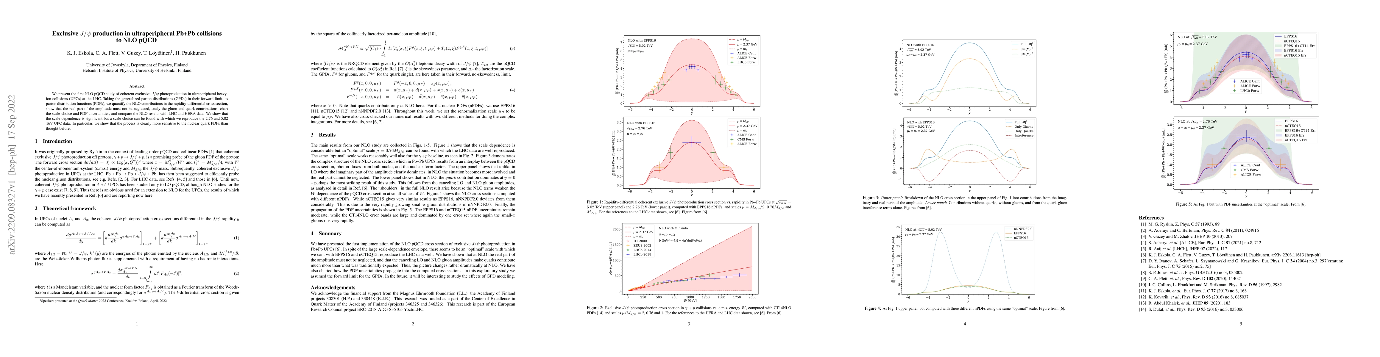 Thumbnail for Exclusive $J/\psi$ production in ultraperipheral Pb+Pb collisions to NLO
  pQCD