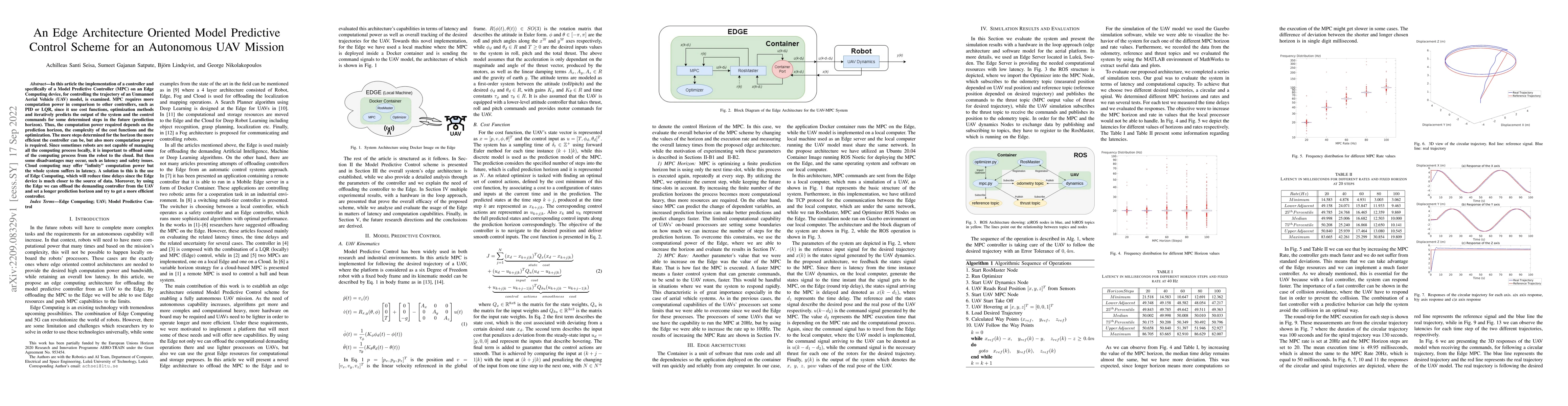 Thumbnail for An Edge Architecture Oriented Model Predictive Control Scheme for an
  Autonomous UAV Mission