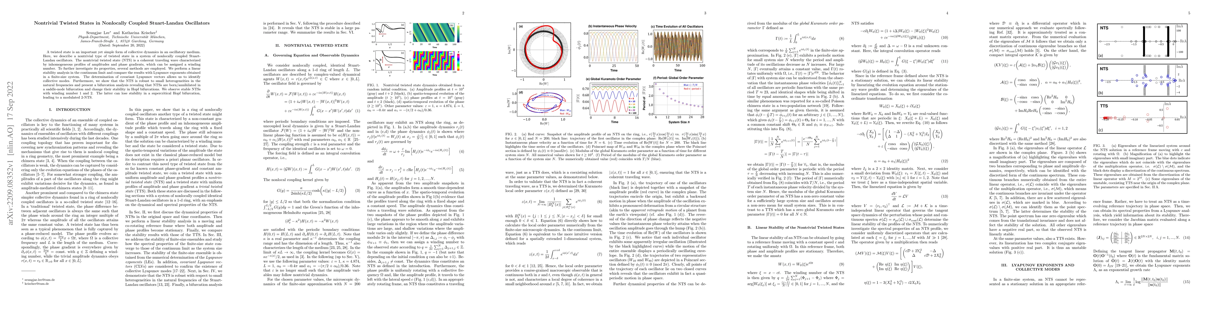 Thumbnail for Nontrivial Twisted States in Nonlocally Coupled Stuart-Landau
  Oscillators