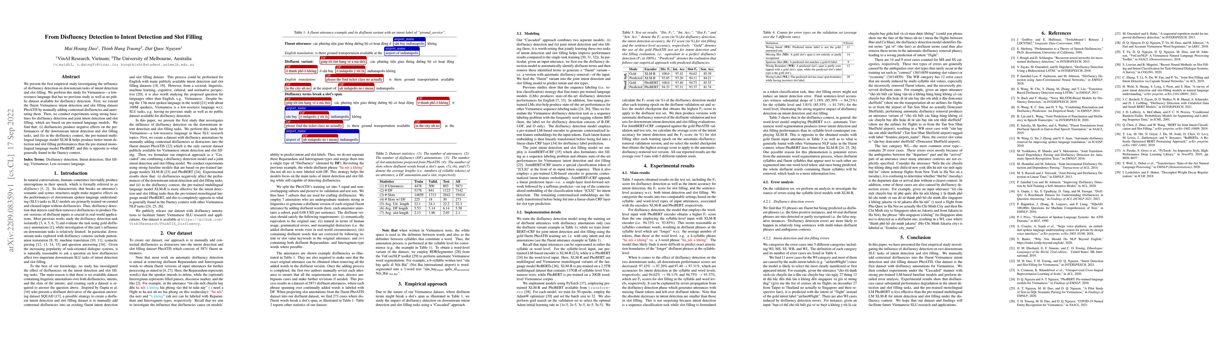 Thumbnail for From Disfluency Detection to Intent Detection and Slot Filling