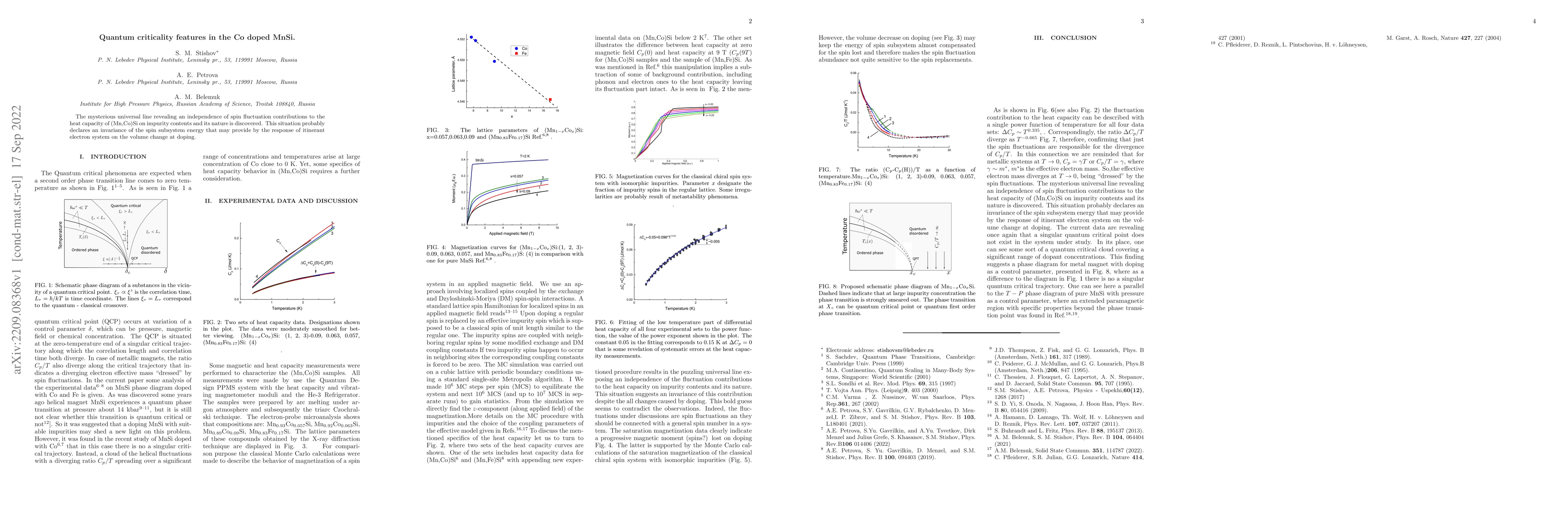 Thumbnail for Quantum criticality features in the Co doped MnSi