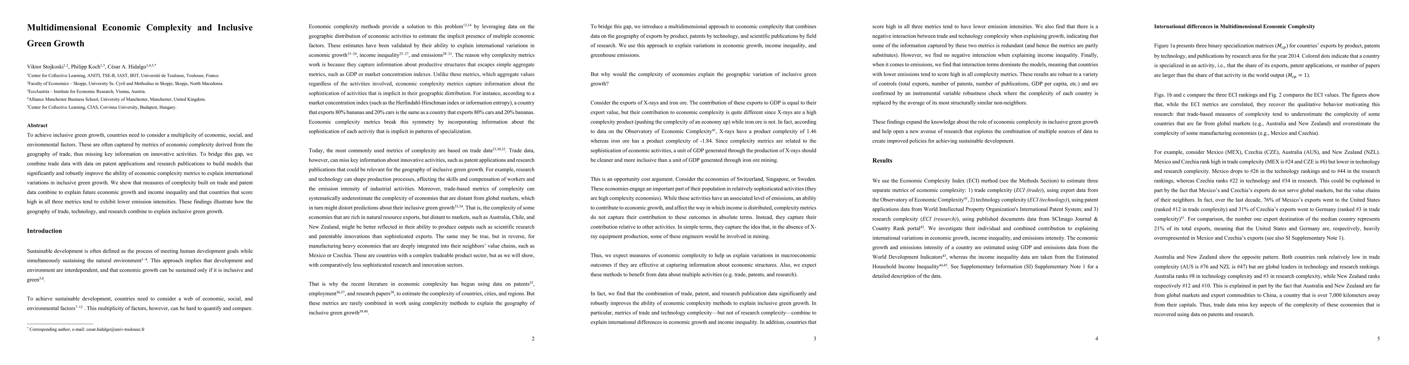 Thumbnail for Multidimensional Economic Complexity and Inclusive Green Growth