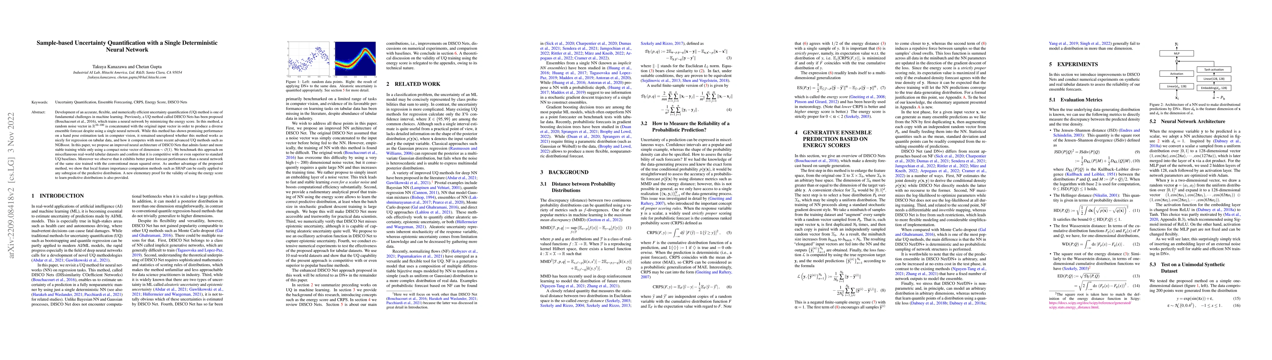 Thumbnail for Sample-based Uncertainty Quantification with a Single Deterministic
  Neural Network