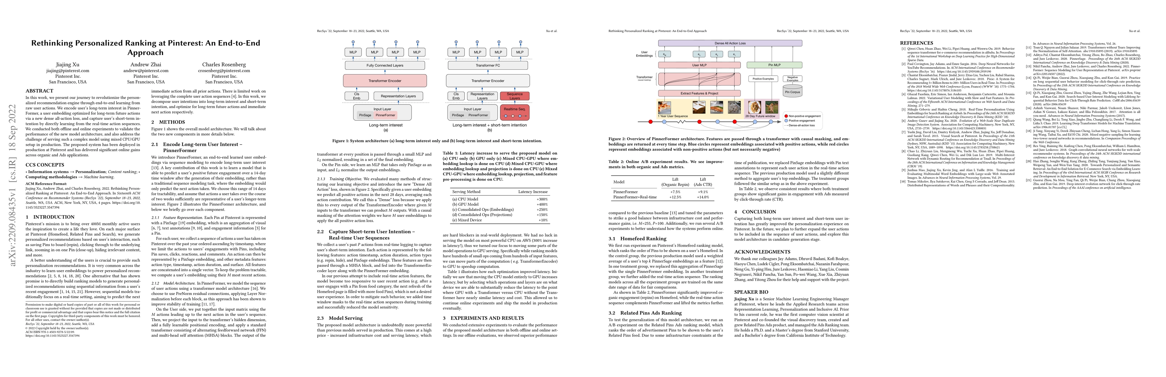 Thumbnail for Rethinking Personalized Ranking at Pinterest: An End-to-End Approach