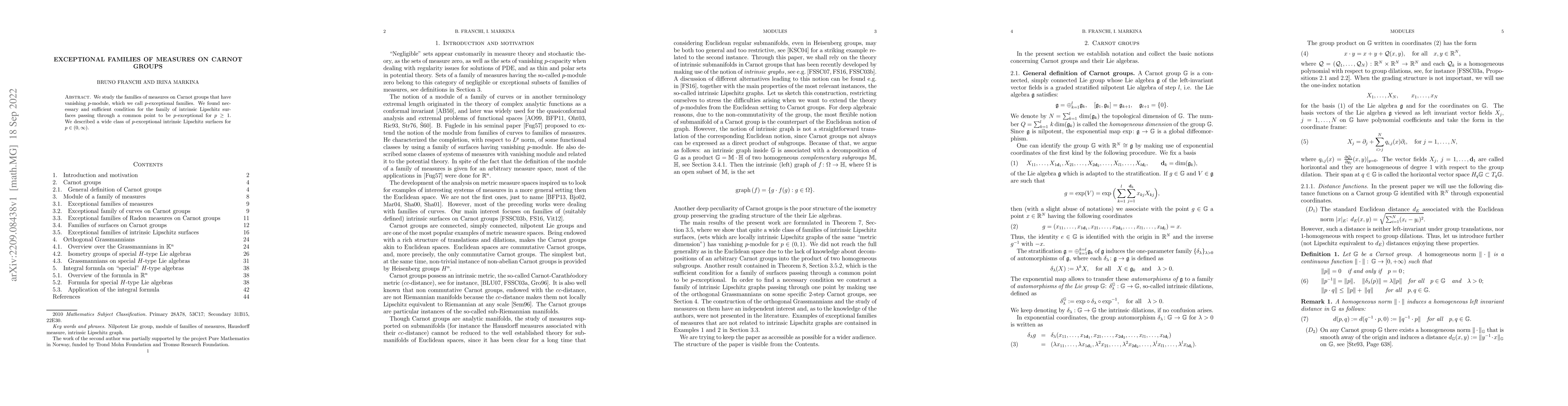 Thumbnail for Exceptional families of measures on Carnot groups